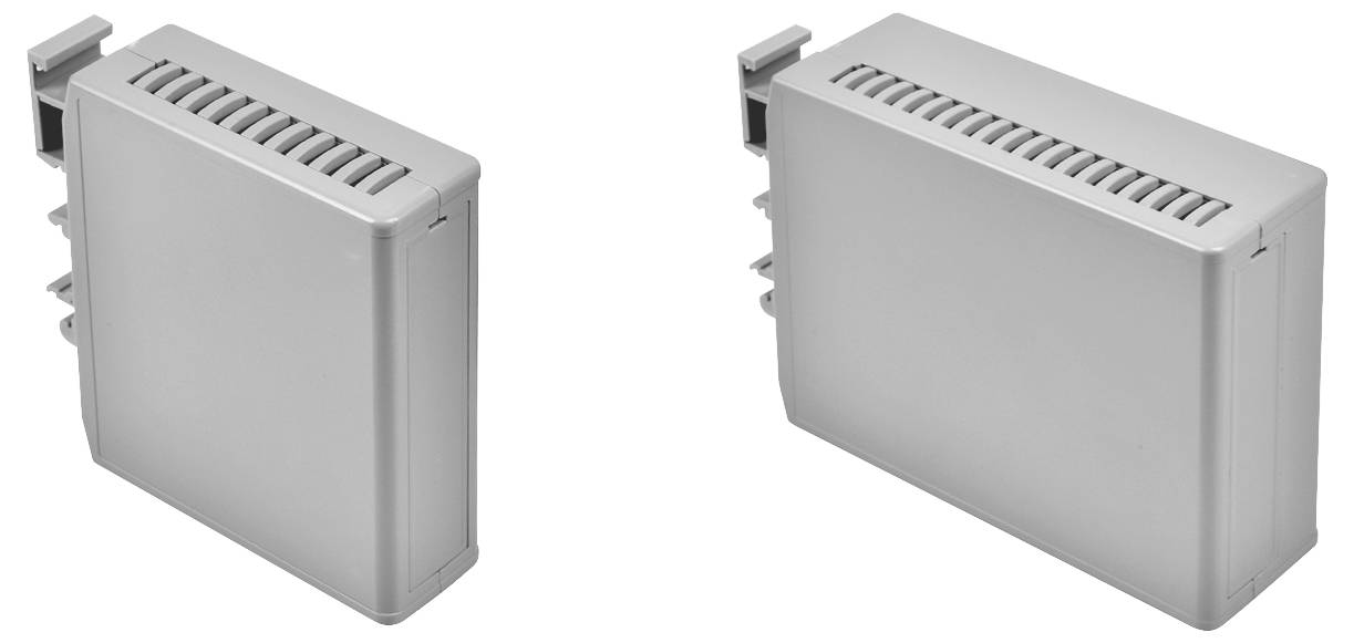 Elbag CM36/GREY DIN-rail-behuizing Met ventilatiesleuven 112 x 82 x 26.7 ABS 1 stuk(s) afbeelding