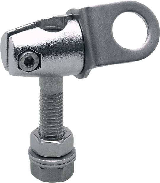 Metallscharnier mit Schraube und Mutter, geeignet für mechanische Verbindungen oder Möbelbefestigung.