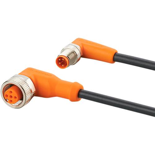 ifm Electronic EVC380 Verbindungsleitung Stecker, gewinkelt, Buchse, gewinkelt 0.3 m Polzahl Sensoren: 4, 5 1 St.