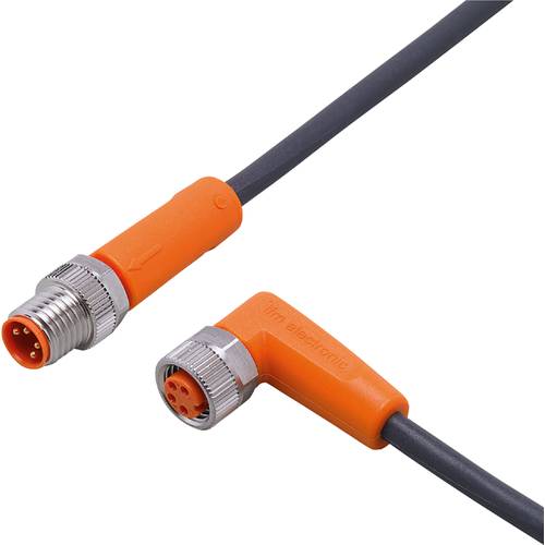 Thumbnail - ifm Electronic EVC303 Verbindungsleitung Stecker, gerade, Buchse, gewinkelt 2 m Polzahl Sensoren: 4, 4 1 St.