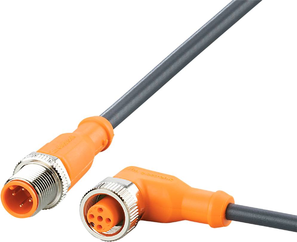 ifm Electronic EVC101 Verbindungsleitung Stecker, gerade, Buchse, gewinkelt 3 m Polzahl Sensoren: 4, 5 1 St.