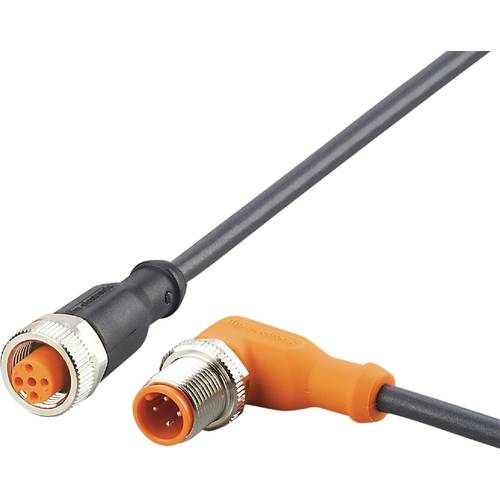 Thumbnail - ifm Electronic EVC679 Verbindungsleitung Stecker, gewinkelt, Buchse, gerade 0.3 m Polzahl Sensoren: 4, 5 1 St.