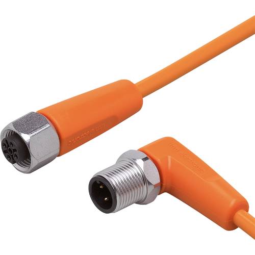 ifm Electronic EVT081 Verbindungsleitung Stecker, gewinkelt, Buchse, gerade 0.3 m Polzahl Sensoren: 4, 5 1 St.