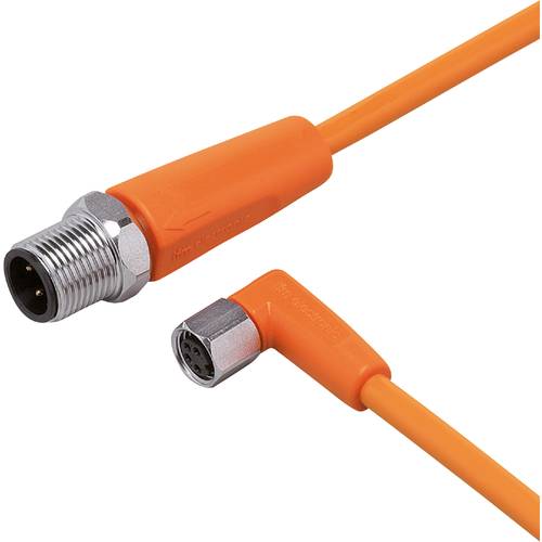 ifm Electronic EVT254 Verbindungsleitung Stecker, gerade, Buchse, gewinkelt 0.6 m Polzahl Sensoren: 4, 4 1 St.