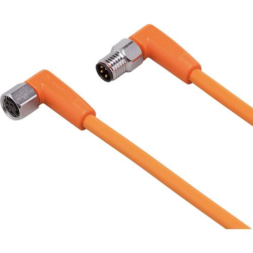 Thumbnail - ifm Electronic EVT197 Verbindungsleitung Stecker, gewinkelt, Buchse, gewinkelt 0.6 m Polzahl Sensoren: 4, 4 1 St.