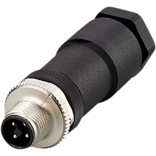 Thumbnail - ifm Electronic E12500 Sensor-/Aktor-Steckverbinder, unkonfektioniert Stecker, gerade Polzahl Sensoren: 4 1 St.