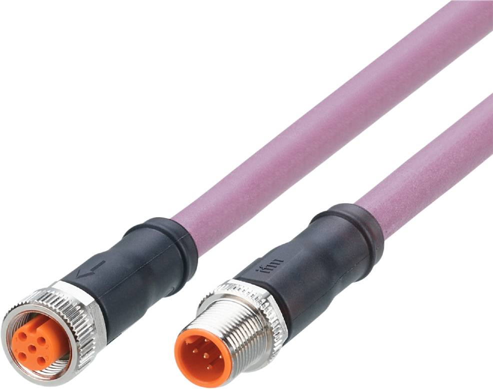 ifm Electronic EVCA08 Verbindungsleitung Stecker, gerade, Buchse, gerade 0.2 m Polzahl Sensoren: 5, 5 1 St.