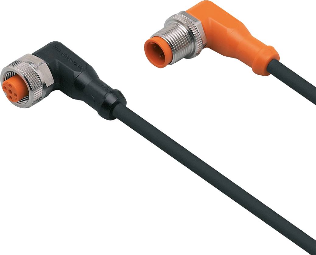 ifm Electronic EVC037 Verbindungsleitung Stecker, gewinkelt, Buchse, gewinkelt 1 m Polzahl Sensoren: 4, 5 1 St.