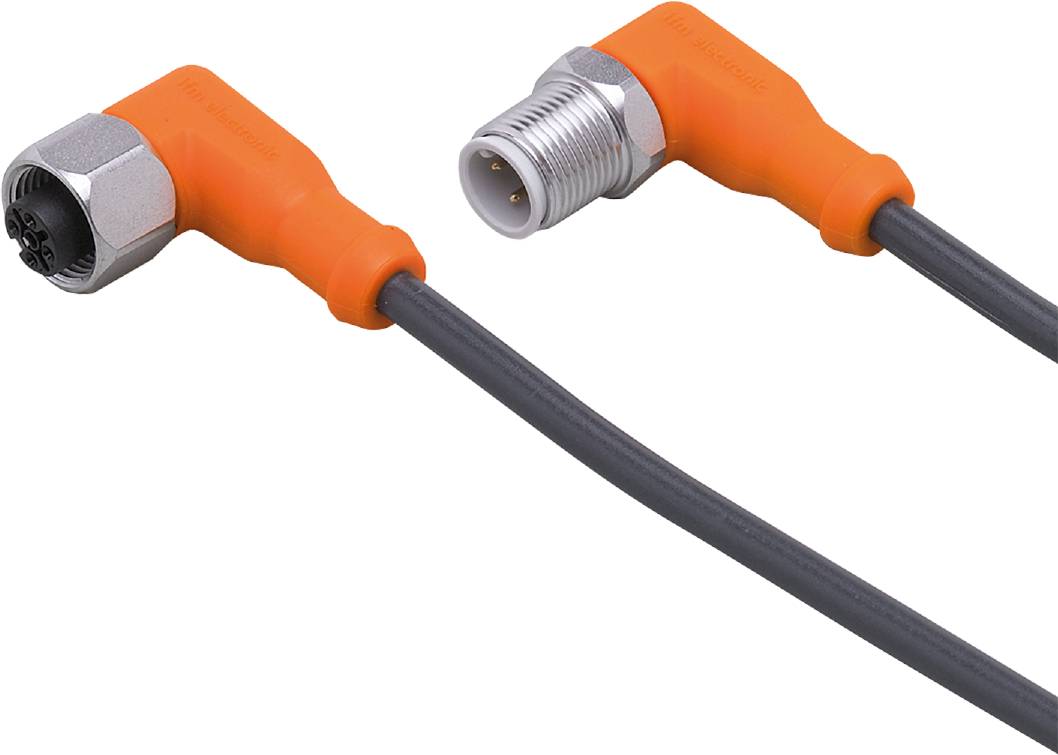 ifm Electronic EVC07A Verbindungsleitung Stecker, gewinkelt, Buchse, gewinkelt 2 m Polzahl Sensoren: 4, 5 1 St.