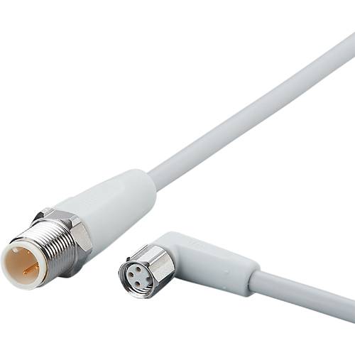 Thumbnail - ifm Electronic EVF244 Verbindungsleitung Stecker, gerade, Buchse, gewinkelt 1.0 m Polzahl Sensoren: 3, 3 1 St.