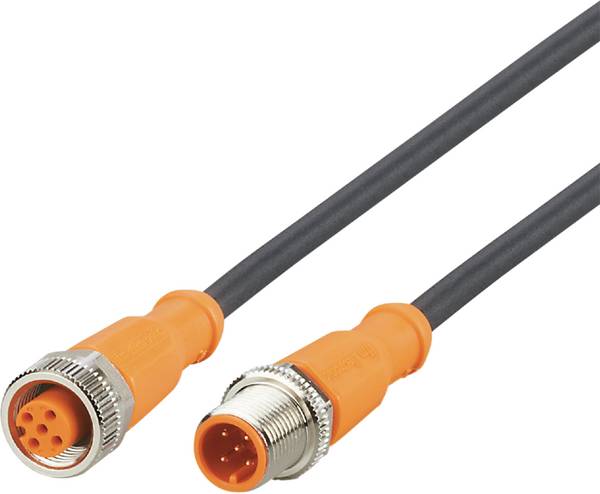 ifm Electronic EVC059 Verbindungsleitung M12 Stecker, gerade, Buchse, gerade 5 m Polzahl Sensoren: 5, 5 1 St.