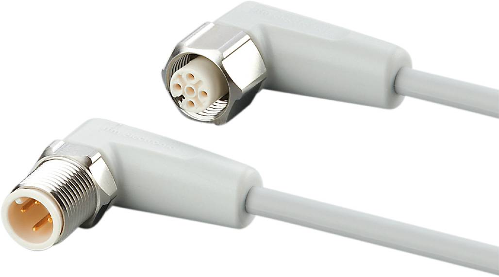 ifm Electronic EVF605 Verbindungsleitung Stecker, gewinkelt, Buchse, gewinkelt 4 m Polzahl Sensoren: 4, 5 1 St.