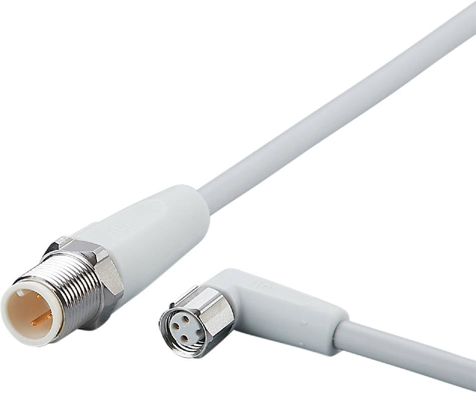 ifm Electronic EVF246 Verbindungsleitung Stecker, gerade, Buchse, gewinkelt 5.0 m Polzahl Sensoren: 3, 3 1 St.