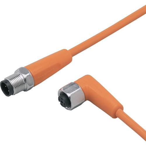 Thumbnail - ifm Electronic EVT051 Verbindungsleitung Stecker, gerade, Buchse, gewinkelt 10 m Polzahl Sensoren: 4, 5 1 St.