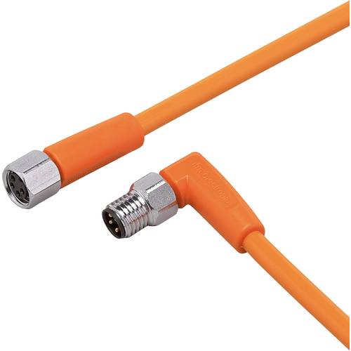 Thumbnail - ifm Electronic EVT195 Verbindungsleitung Stecker, gewinkelt, Buchse, gerade 10 m Polzahl Sensoren: 4, 4 1 St.