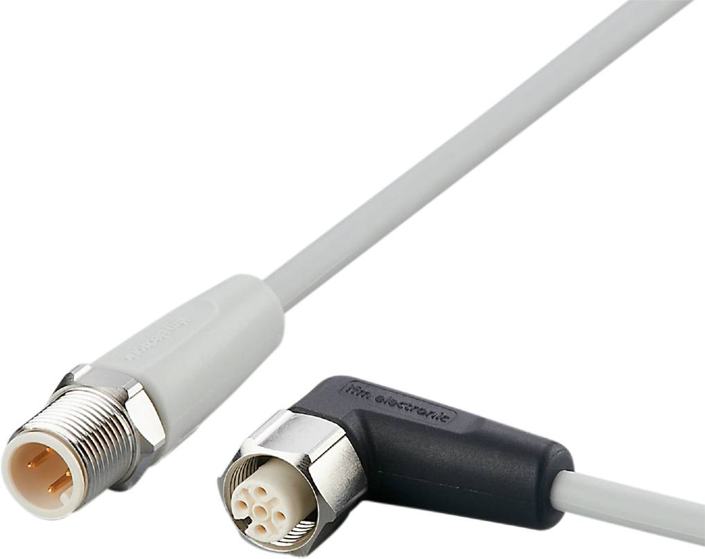 ifm Electronic EVF055 Verbindungsleitung Stecker, gerade, Buchse, gewinkelt 2 m Polzahl Sensoren: 4, 5 1 St.