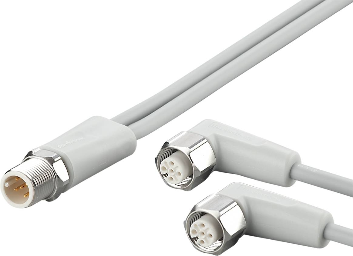 ifm Electronic EVF332 Verbindungsleitung Stecker, gerade, Buchse, gewinkelt 1 m Polzahl Sensoren: 5, 5 1 St.
