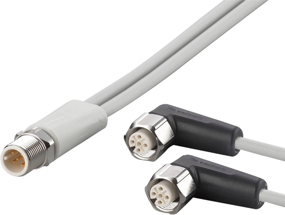ifm Electronic EVF610 Verbindungsleitung Stecker, gerade, Buchse, gewinkelt 0.15 m Polzahl Sensoren: 4, 5 1 St.