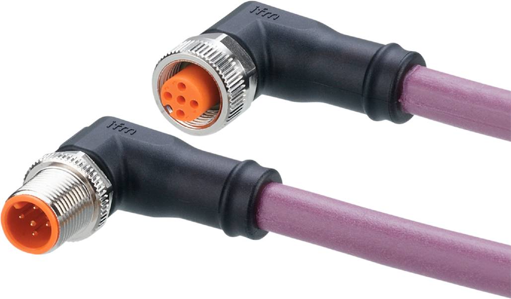 ifm Electronic EVC954 Verbindungsleitung Stecker, gewinkelt, Buchse, gewinkelt 2 m Polzahl Sensoren: 5, 5 1 St.