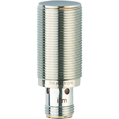 Ein silberner zylindrischer Sensor mit Gewinde, vermutlich für industrielle Anwendungen. Im unteren Bereich sind schwer lesbare Beschriftungen.
