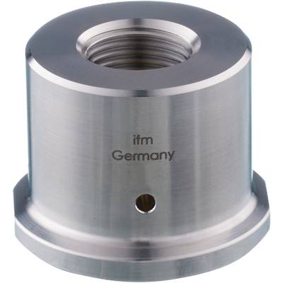 Metallgehäuse mit der Aufschrift 'ifm Germany' in der Mitte.