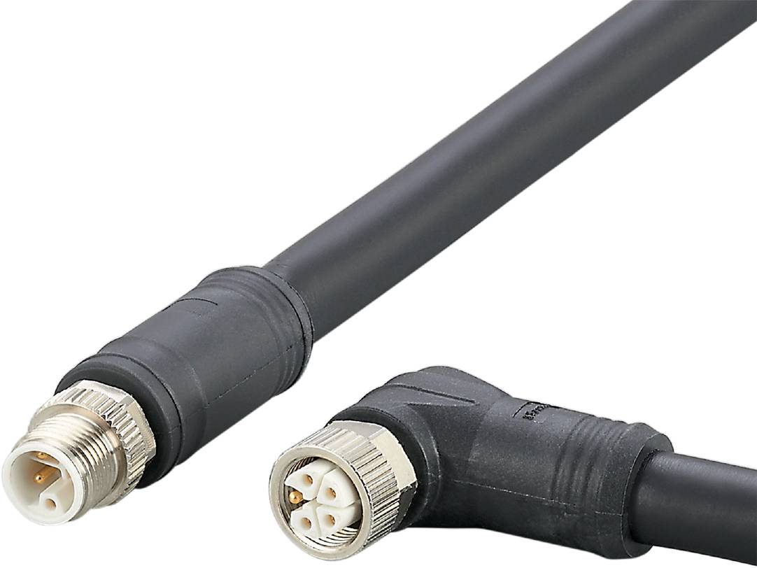ifm Electronic E12658 Verbindungsleitung Stecker, gerade, Buchse, gewinkelt 0.25 m Polzahl Sensoren: 5, 5 1 St.