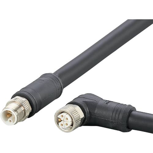 ifm Electronic E12658 Verbindungsleitung Stecker, gerade, Buchse, gewinkelt 0.25 m Polzahl Sensoren: 5, 5 1 St.