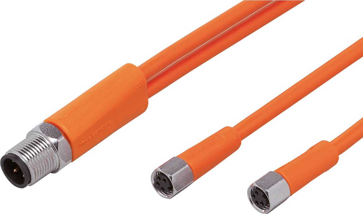 ifm Electronic EVT339 Verbindungsleitung Stecker, gerade, Buchse, gerade 0.6 m Polzahl Sensoren: 4, 4 1 St.