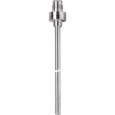 Ein silbernes Metallrohr, vertikal ausgerichtet, mit glatter Oberfläche.