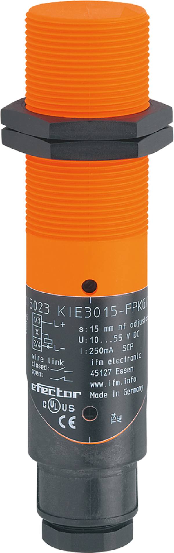 ifm Electronic Sensor Kapazitiv KI5023 KI5023 M30 nicht bündig PNP (Ø x H) 30 mm x 125 mm