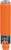 Eine orangefarbene, gerippte Oberfläche, die zylindrisch und symmetrisch erscheint.