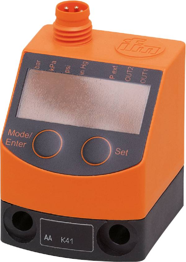 ifm Electronic Drucksensor 1 St. PQ3834 -100 kPa bis 1000 kPa M8 1 Öffner, 1 Schließer, Analog