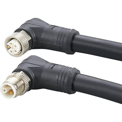 Thumbnail - ifm Electronic E12671 Verbindungsleitung Stecker, gewinkelt, Buchse, gewinkelt 20.0 m Polzahl Sensoren: 5, 5 1 St.