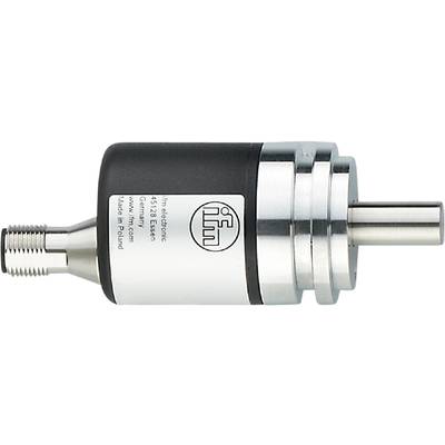 Etikett auf einem technischen Gerät mit der Aufschrift 'ifm electronic, 45128 Essen, Germany'.