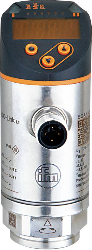 ifm Electronic Drucksensor 1 St. PN7015 100 kPa bis 600 kPa M12 1 Öffner, 1 Schließer