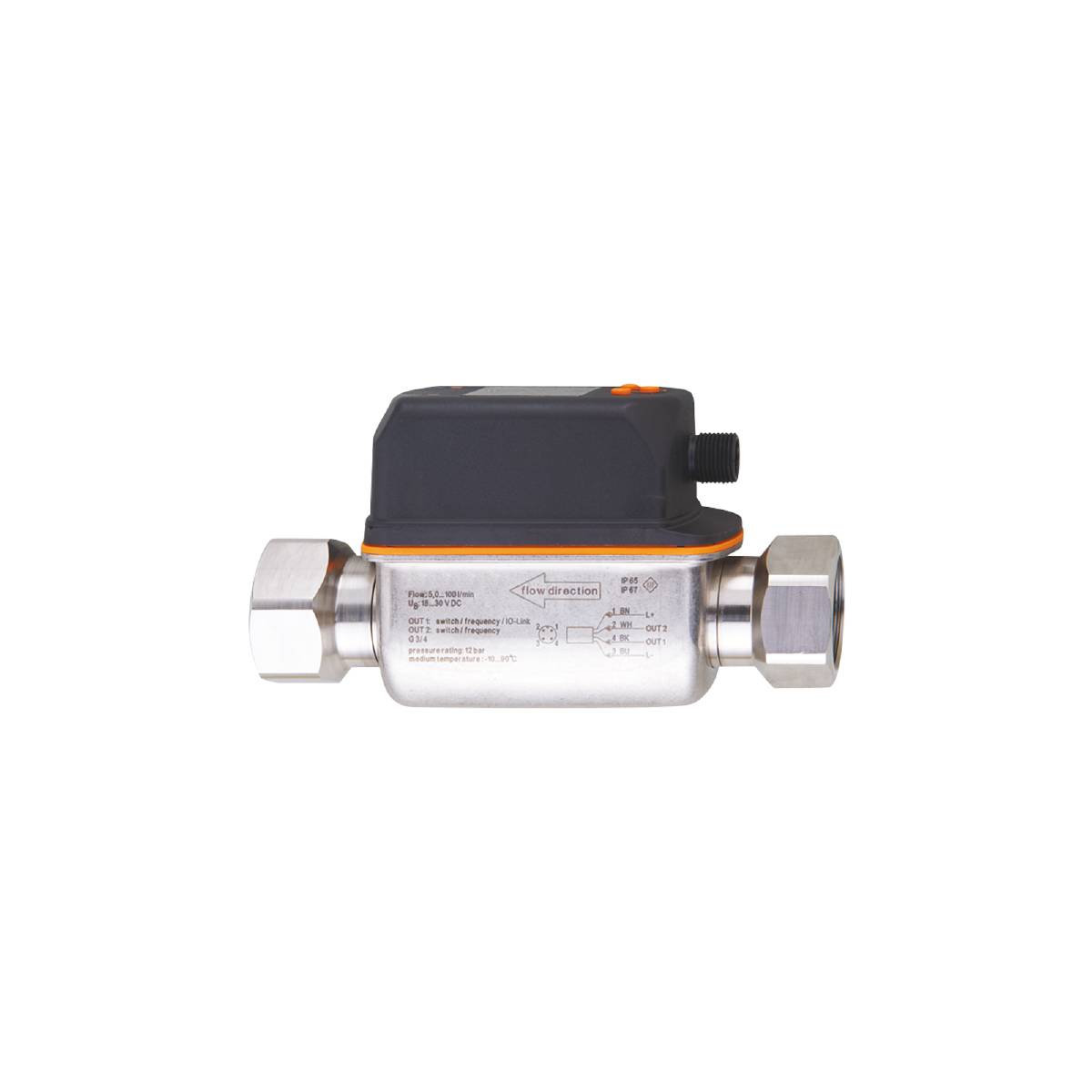 ifm Electronic Vortex-Durchflusssensor SV7504 SV7504 Betriebsspannung (Bereich): 18 - 30 V/DC 1 St.