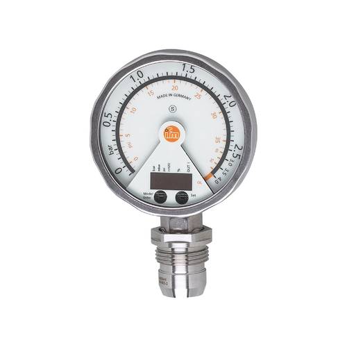 Thumbnail - ifm Electronic Drucksensor 1 St. PG2896 -1.8 psi bis 36.27 psi M12 1 Öffner, 1 Schließer, Analog