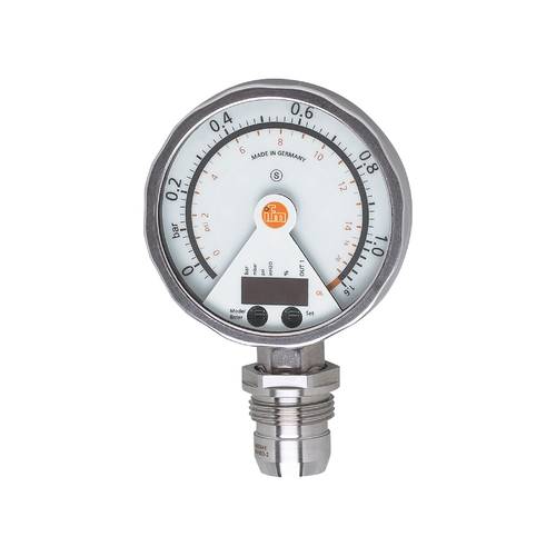 ifm Electronic Drucksensor 1 St. PG2897 -0.73 psi bis 14.5 psi M12 1 Öffner, 1 Schließer, Analog