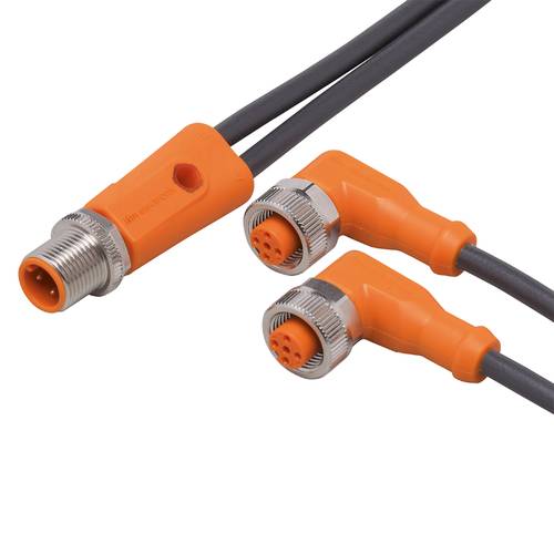 Thumbnail - ifm Electronic EVC496 Verbindungsleitung Stecker, gerade, Buchse, gewinkelt 0.15 m Polzahl Sensoren: 5, 5 1 St.
