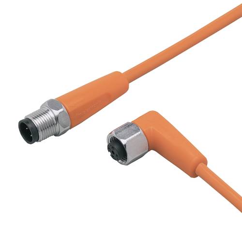 Thumbnail - ifm Electronic EVT449 Verbindungsleitung Stecker, gerade, Buchse, gewinkelt 12.5 m Polzahl Sensoren: 4, 5 1 St.