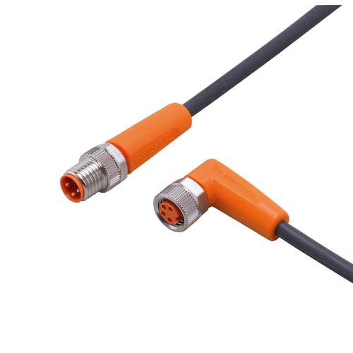 Thumbnail - ifm Electronic EVC428 Verbindungsleitung Stecker, gerade, Buchse, gewinkelt 1.2 m Polzahl Sensoren: 3, 4 1 St.
