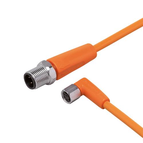 Thumbnail - ifm Electronic EVT258 Verbindungsleitung Stecker, gerade, Buchse, gewinkelt 10 m Polzahl Sensoren: 4, 4 1 St.