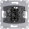 Legrand 1 Stück Einsatz Taster, Unterputz Seano Metall, Schwarz 765011 1 St.