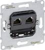 Legrand Einsatz Netzwerkdose, Unterputz Seano Schwarz, Metall 765062 1 St.
