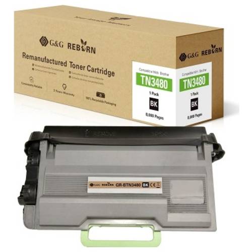 Thumbnail - G&G Toner ersetzt Brother TN-3480 Kompatibel Schwarz 8000 Seiten Reborn remanufactured 21179