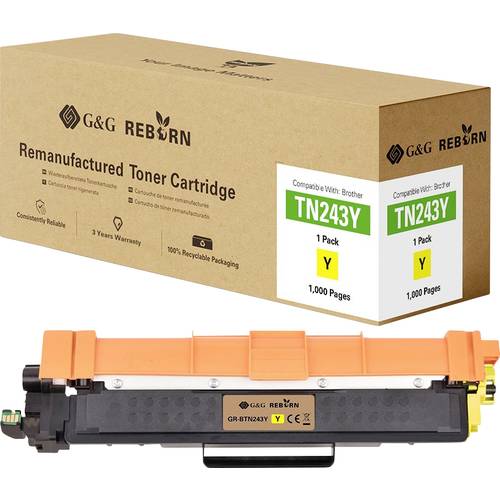 G&G Toner ersetzt Brother TN-243Y Kompatibel Gelb 1000 Seiten Reborn remanufactured 21183