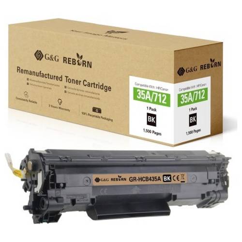 G&G Toner ersetzt Canon, HP 35A, 712 Kompatibel Schwarz 1500 Seiten Reborn remanufactured 21199
