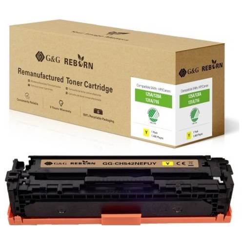 G&G Toner ersetzt Canon 125A, 128A, 131X, 716Y, 731Y Kompatibel Gelb 1400 Seiten Reborn remanufactured 21203