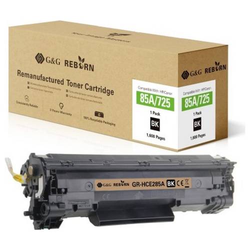 Thumbnail - G&G Toner ersetzt Canon, HP 85A, 725 Kompatibel Schwarz 1600 Seiten Reborn remanufactured 21227