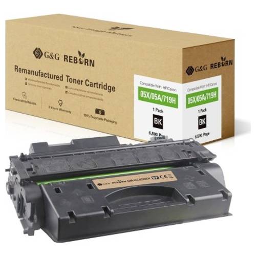 G&G Toner ersetzt Atos, Canon, HP, Troy, Wincor Nixdorf 05X, 719H Kompatibel Schwarz 6500 Seiten Reborn remanufactured 2...